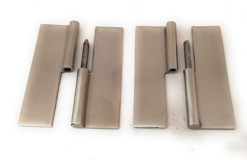 Ssiskcon 3 inch Weld on Hinge Lift Off Hinge Right Satin 32D Set of 2 Stainless Steel Hinges Pack 1