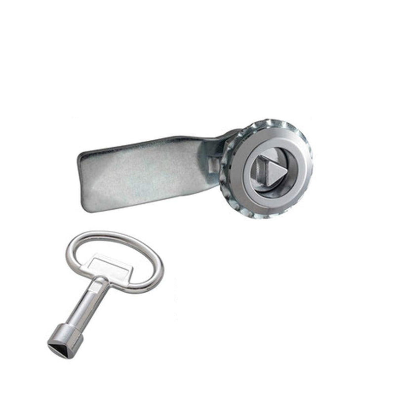 2PCS 90 Degree Turn Zinc Alloy Chrome Tubular cam Lock Cylinder for RV Cabinet Toolbox B