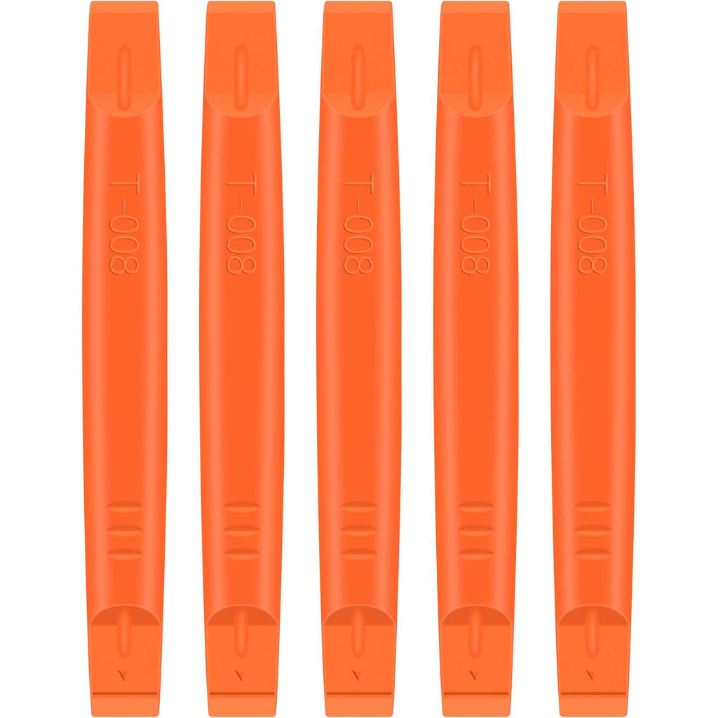 Urbanstrive Nylon Plastic Spudger Non-Marring Opening Tool Pry Bar for Open and Repair iPhone, Smartphones, Laptop, and Electronic Plastic Cases, 5-Pack (Orange) Orange