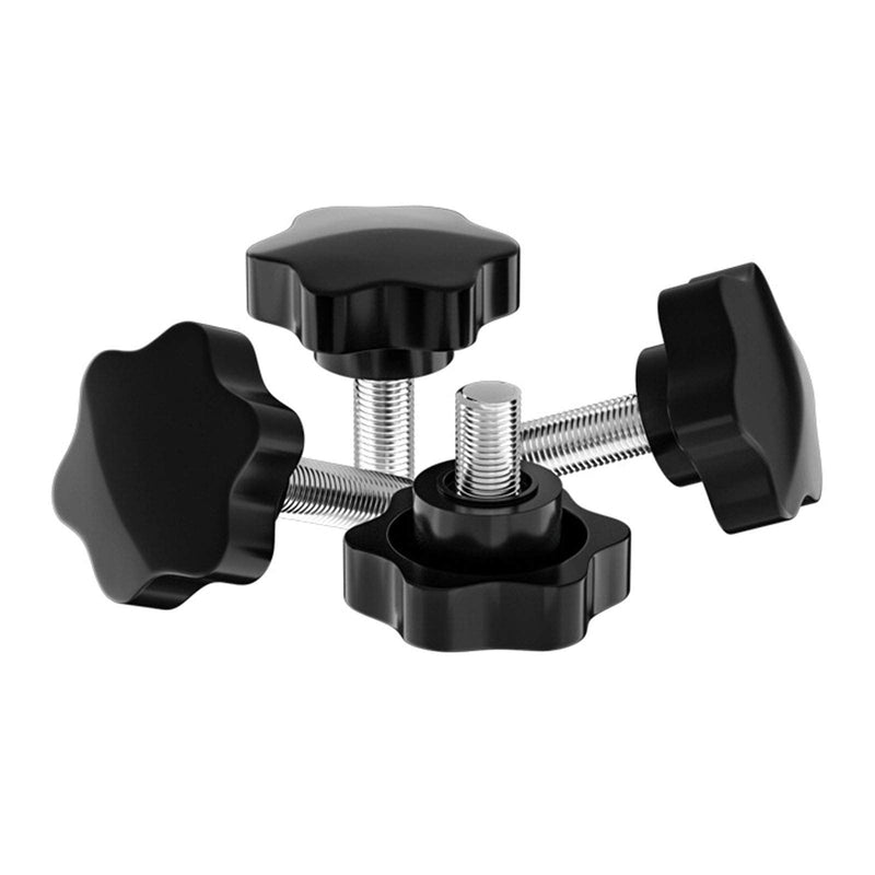 [AUSTRALIA] - 6 Pcs Clamping Screw Knob,Plastic Hex Clamping Hand Knob Gripandles Screw Knobs Quick Removal Handgrips Star Knob Male Thread（M10-1.5x30mm） M10-1.5x30mm 