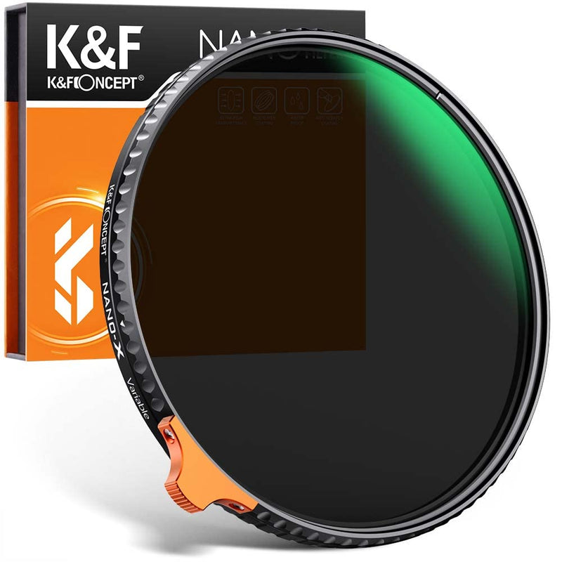 [AUSTRALIA] - K&F Concept 52mm Variable ND Filter ND2-ND400 (1-9 Stops) with Putter HD 28 Multi-Layer Coatings Import AGC Glass Adjustable Neutral Density Filter for Camera Lens 