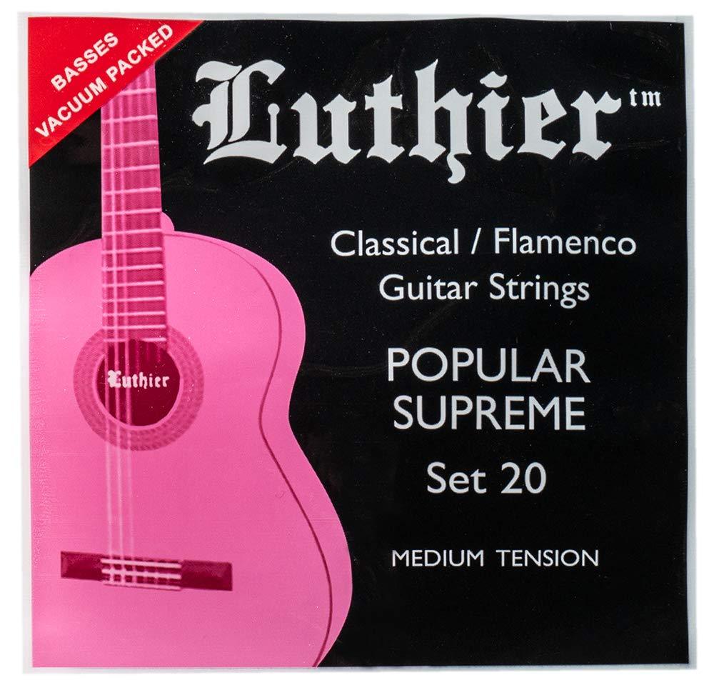 Luthier Set 20 Concert Silver Classical Flamenco Guitar Strings