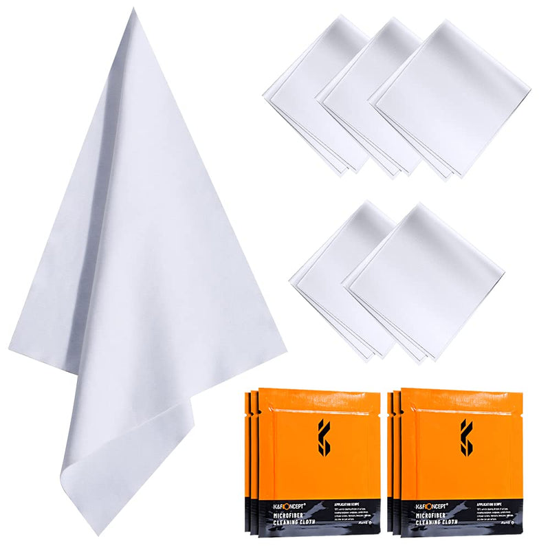 [AUSTRALIA] - K&F Concept Import Microfiber Cleaning Cloths, 6-Pack Vacuum Wrapped for Camera Lens/Eyeglasses/iPhones/Computers/iPad/LED Screens/Electronics/Precision Instrument 6 Pack 