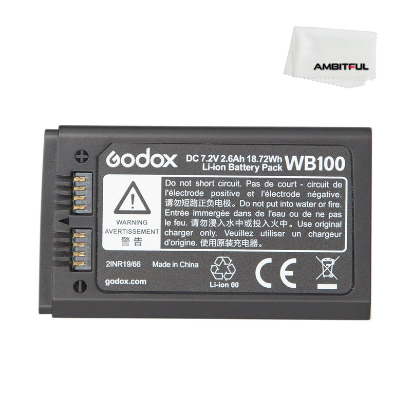 Godox WB100 Li-ion Battery for Godox AD100PRO Flash