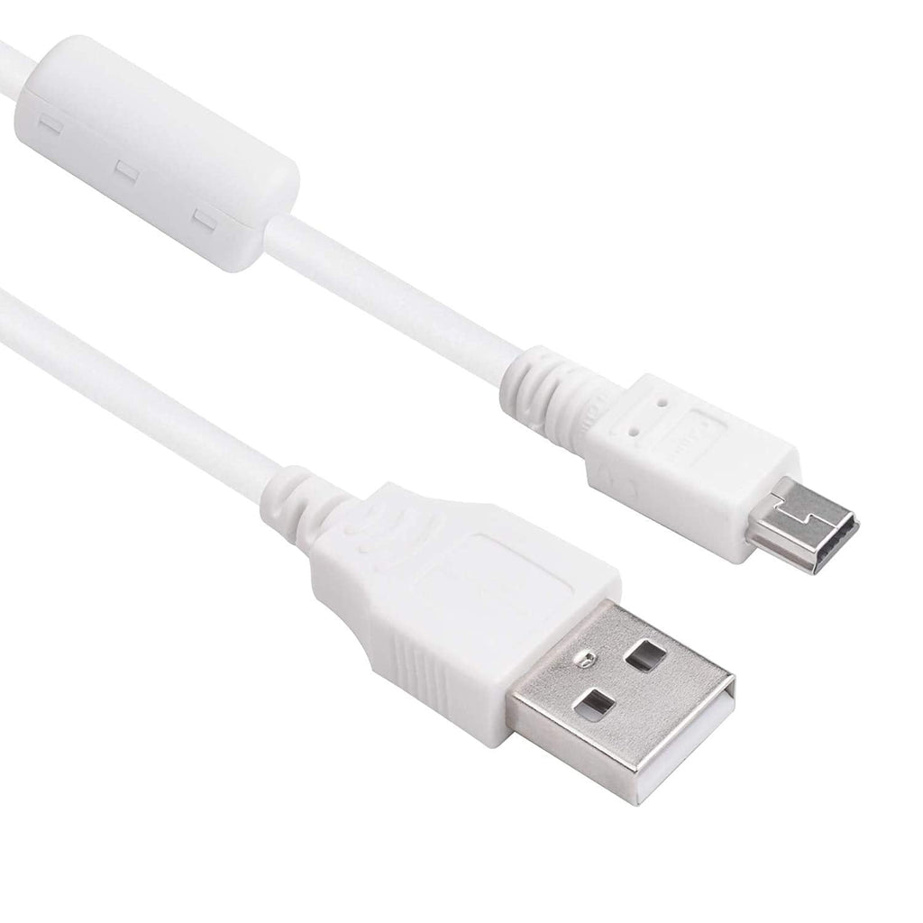 Replacement IFC-400PCU USB2.0 5Pin Mini USB Cable Data Transfer Cord for Canon PowerShot/Rebel/EOS/DSLR Cameras and Camcorders (White/3.9ft)