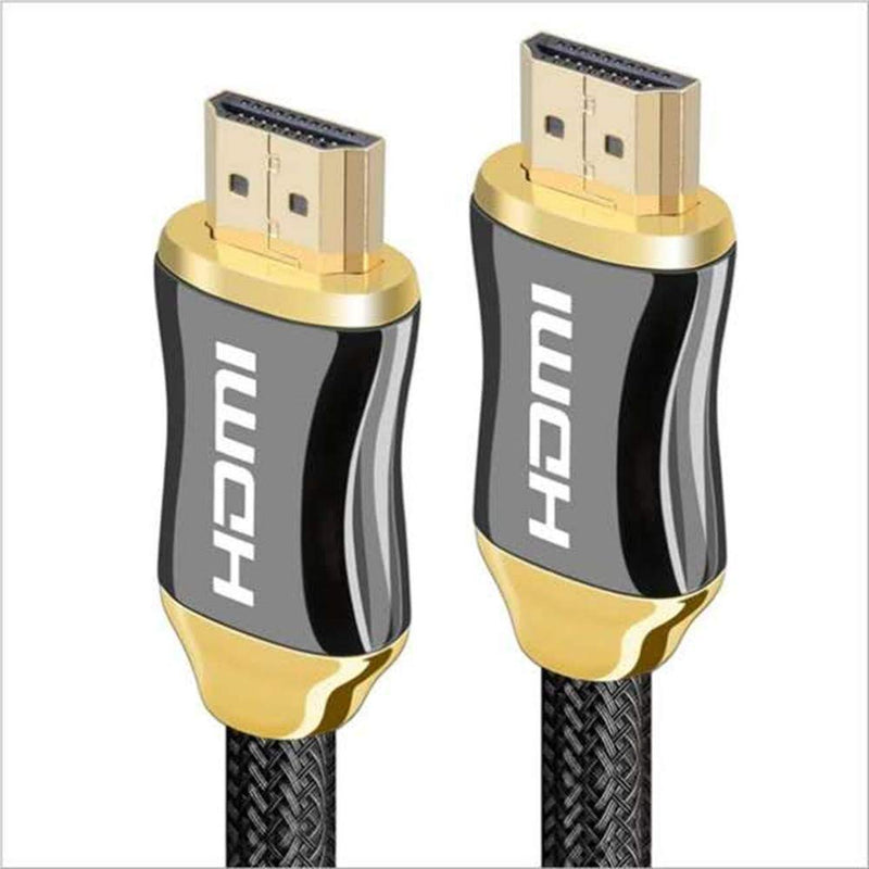 HDMI Long Cable, Video Cables Long hdmi Cable Gold Plated 2.0 Cable 1080P 3D Cable 4k hdmi Cable Braided Cord Ultra for HDTV Splitter(Gold) (15Feet) 15Feet