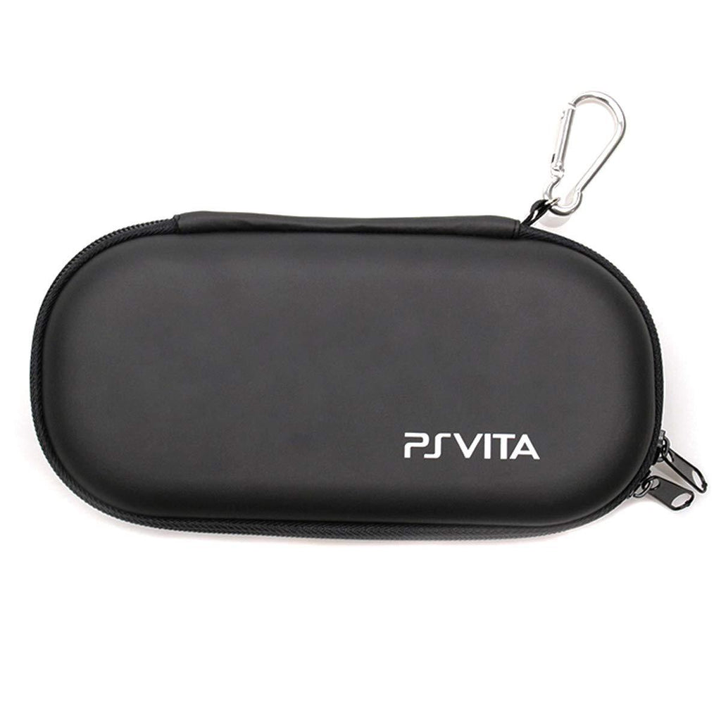 ELIATER Playstation Vita Carring Case Portable Travel Pouch Cover Zipper Bag Compatible for Sony PSVita 1000 2000 Game Console (Black) Black