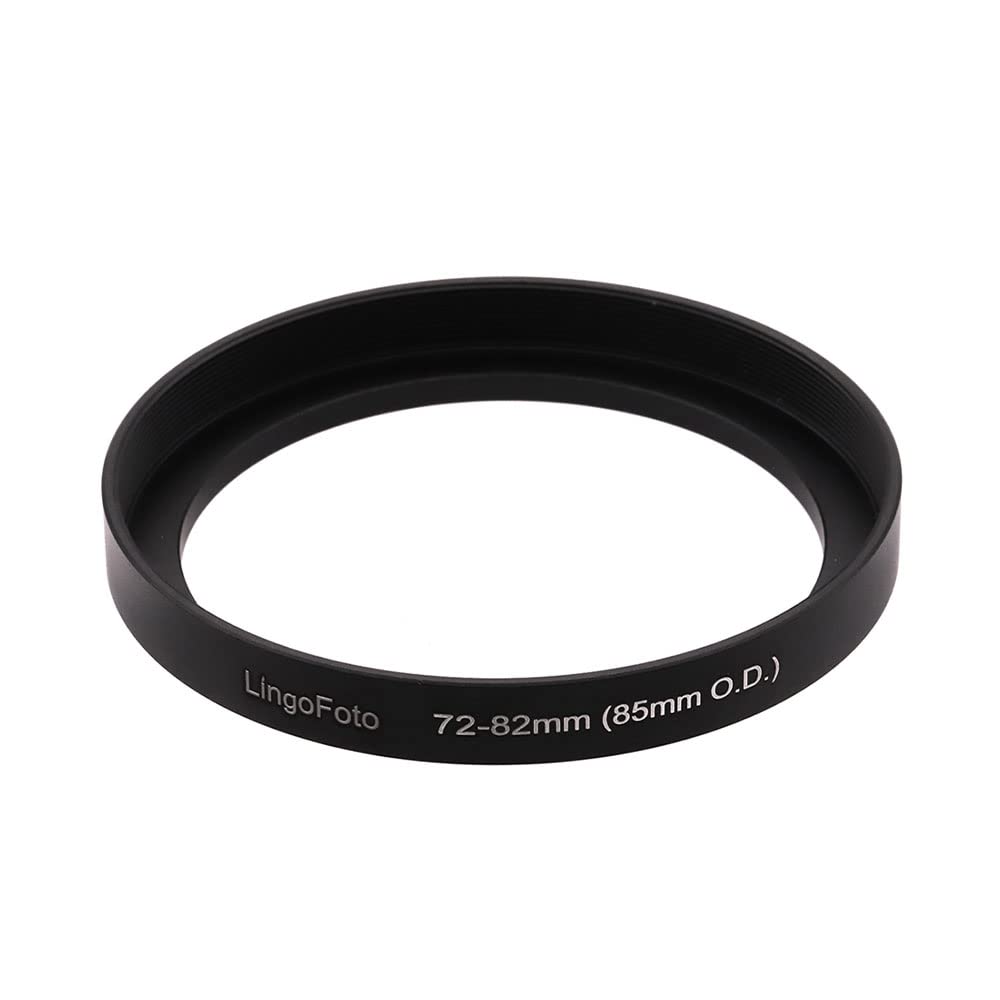 LingoFoto Step-up Ring for Mirrorless DSLR Cameras Camcorder Video Compatible with 72mm Lens to 85mm Lens Matte Box O.D, LingoFoto Lens Adapter Ring
