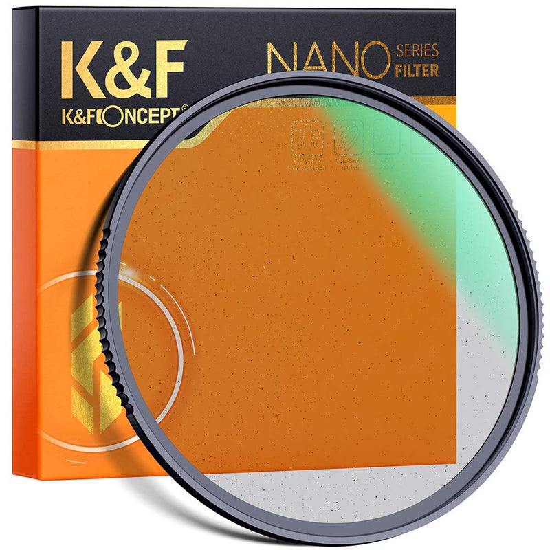 K&F Concept 58mm Black Diffusion 1/8 Filter Dream Cinematic Effect Filter with 28 Multi-Layer Coatings Hydrophobic/Scratch Resistant for Camera Lens