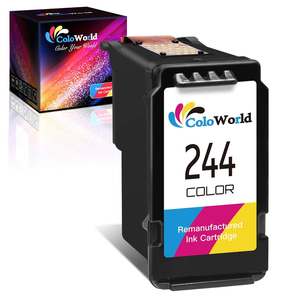 ColoWorld Remanufactured Ink Cartridge Replacement for Canon CL-244 CL-246XL 246 XL (1 Color) Used for Pixma TS3122 MX490 MX492 TR4522 TR4520 MG2522 MG2922 MG2520 TS3322 IP2820 MG2500 Printer