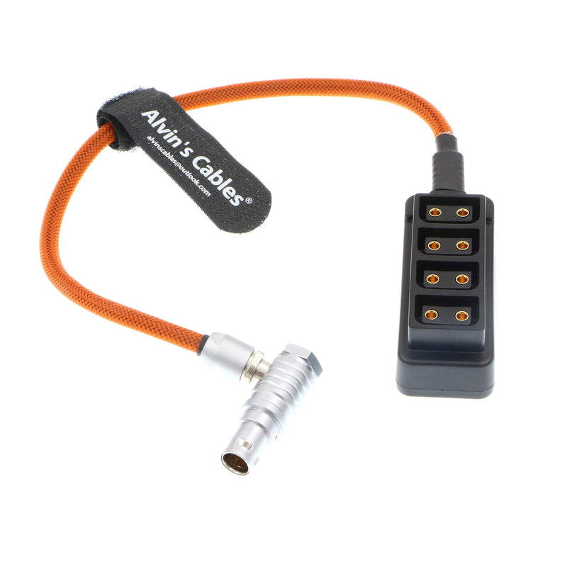 Alvin's Cables EXT 7 Pin Male to 4 Port Dtap Splitter Power Cable for ARRI Alexa/Mini Cameras EXT to 4 D-tap Ptap Female Hub Adapter