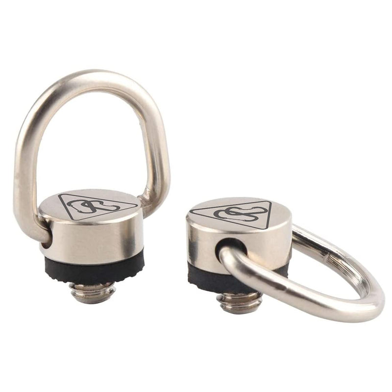 Danger Buddies Camera Carabiner Clip D-Ring - Easily Attach a Carabiner to Your Camera with This 1/4-20 Tripod Mount D-Ring (2-Pack) 2-Pack