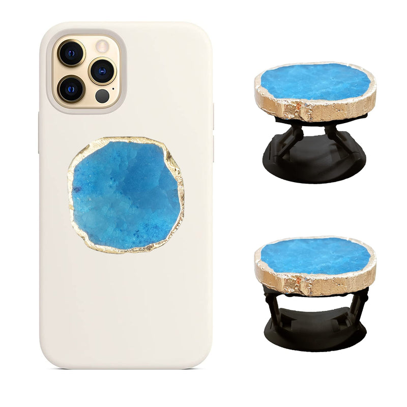 Loveso Crystal Phone Grip Holder for Phone - Crystal Phone Grip Holder for Smart Phones and Tablets - Ideal Gift for Womens, Girls (Blue) Blue