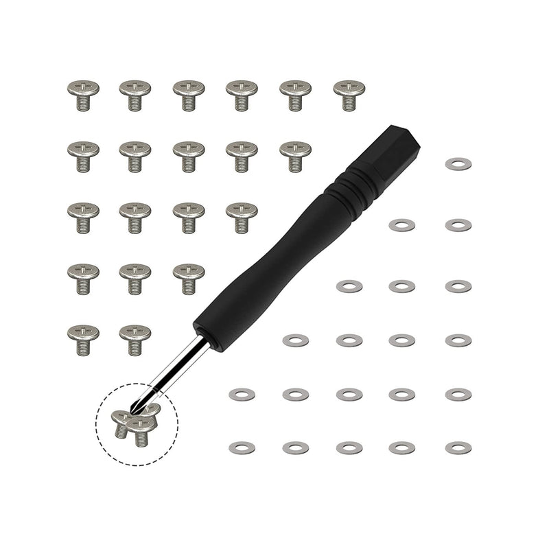 M.2 Screw,HFEIX SSD Mounting Kit with Screwdriver for ASUS Motherboard or ASRock Board NVMe PCIe Driver (20 pcs) 20 pcs