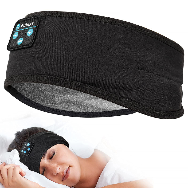 Sleep Headphones Bluetooth,Voerou Wireless Sports Headband Sleep Mask with Ultra-Thin Speakers,Headphones for Sleeping,Side Sleepers,Running,Workout,Travel,Yoga,Insomnia,Meditation Black&Grey