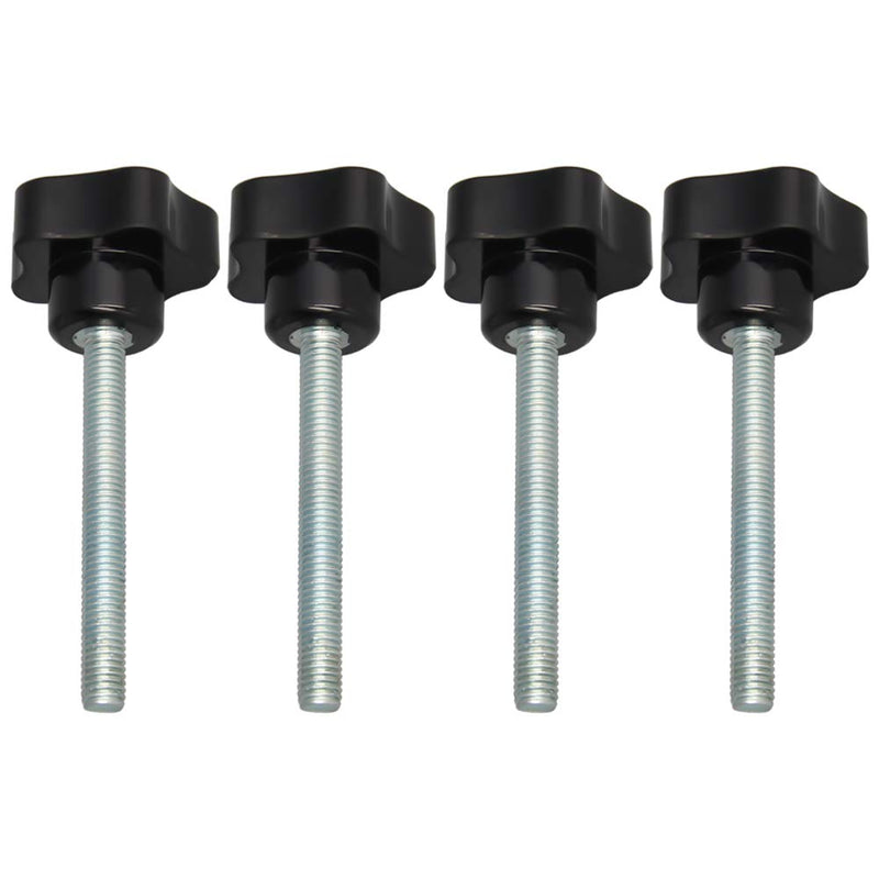 Aicosineg M8 x 70mm Male Thread 40mm Dia Star Knobs Grips Handle Hardware Zinc Stud Replacement for Industry Mechanical Equipment Furniture Black Tone 4pcs M8 40*70mm 4pcs