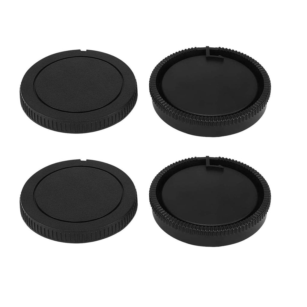 WH1916 Camera Body Cover & Rear Lens Cap for Alpha A-Mount/Minolta AF Mount kit Sony A99 A99II A77 A77II A55 A57 A58 A33 A35 A37 A900 A850 A700 [2+2 Pack]