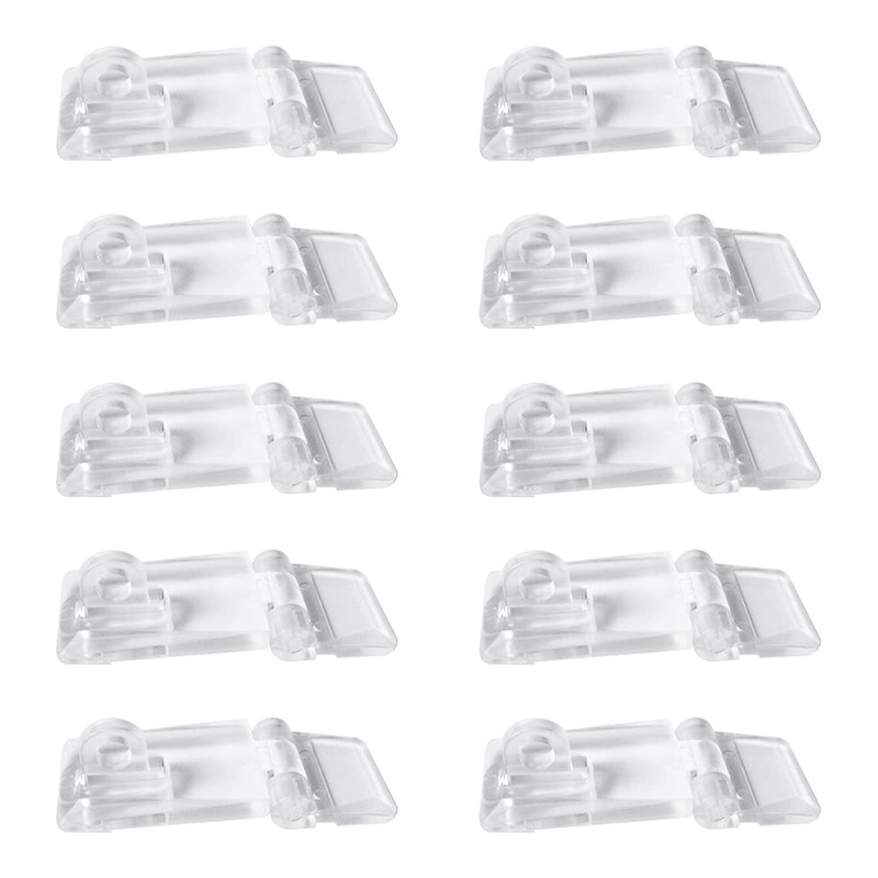 [AUSTRALIA] - INCREWAY Acrylic Hasp Buckle, 10Pcs 25x55mm Crystal Clear Mini Hinge Latch Hasp Lock Transparent Jewelry Box Latch Buckle 