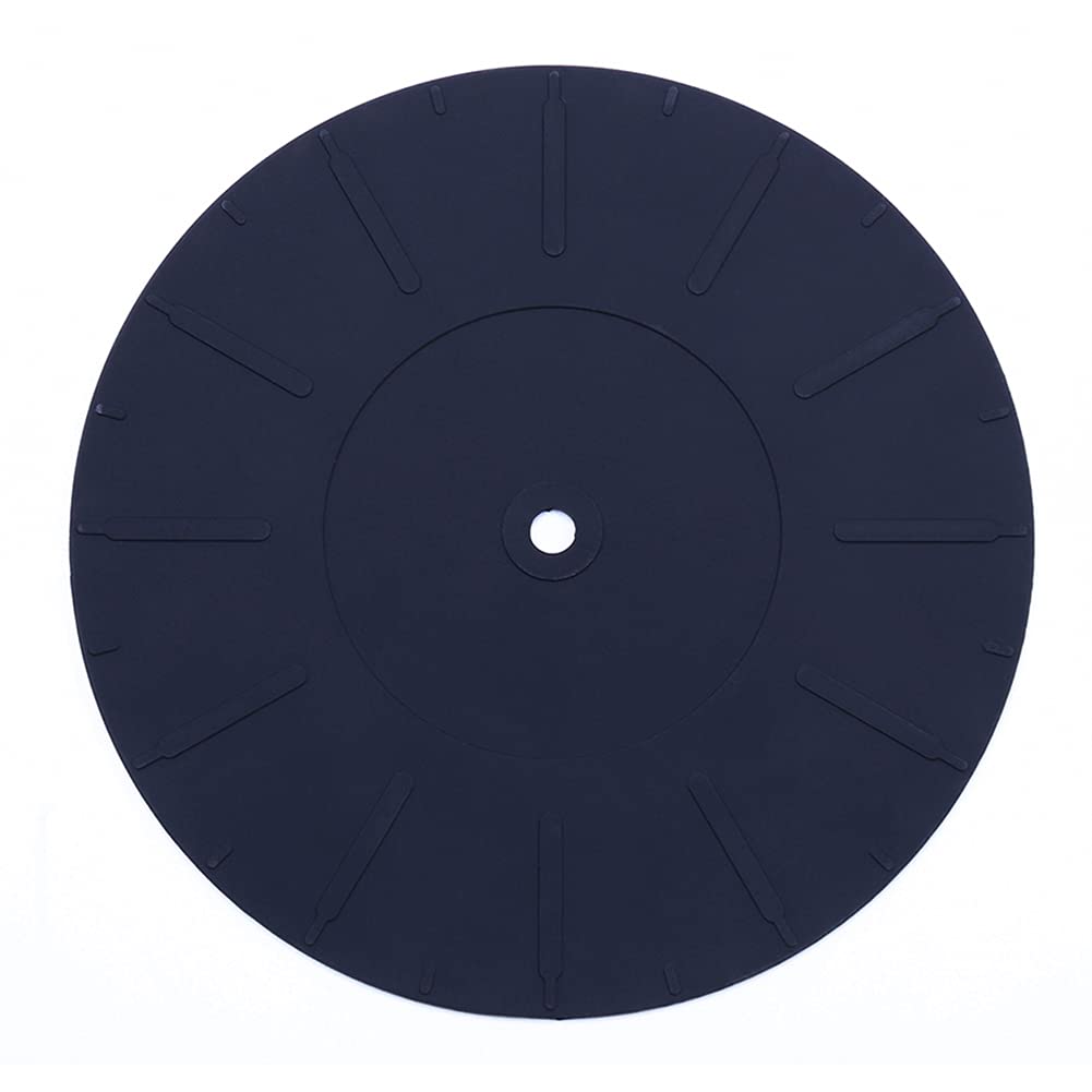 Turntable Platter Mat, 7" Silicone Rubber Slipmat Universal for All Record Suitcase LP Players by Gartopvoiz