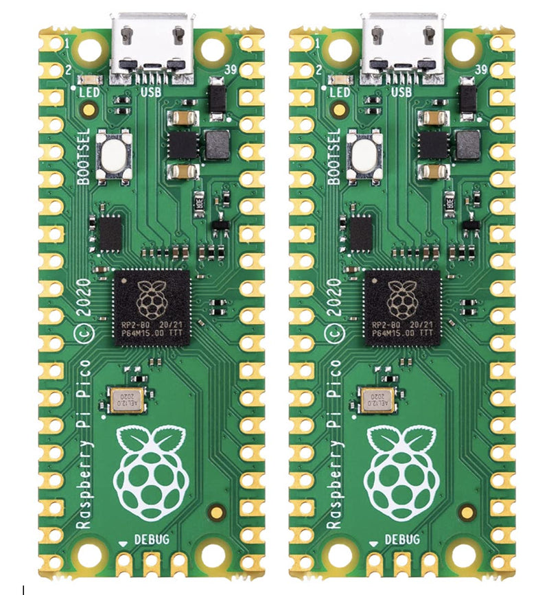 Raspberry Pi Pico RP2040 microcontroller - in US Stock, Ready to Ship (2 Pack) 2 Pack