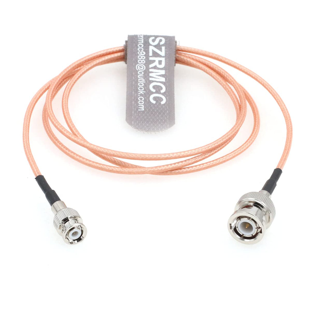 SZRMCC Male BNC to Mini Small BNC Male Coaxial RF SDI RG316 Cable for Ultrasonic Flaw Detector Monitor (1m) 1m