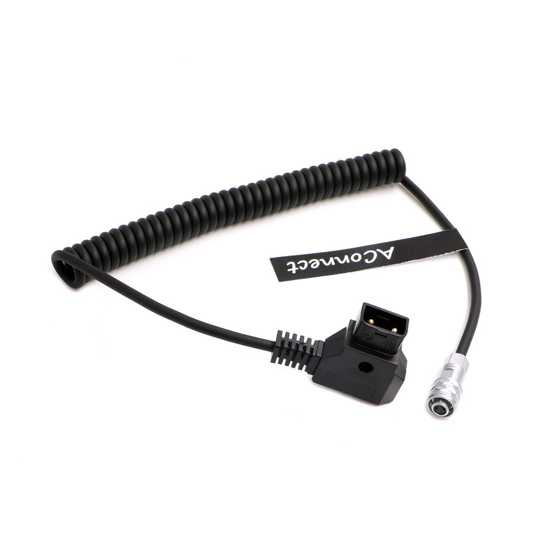 BMPCC-Weipu 2Pin-Blackmagic-Cable 2 Pin Female to D Tap Power Coiled Cord for Blackmagic Pocket Cinema Camera 4K|6K from Gold Mount V Mount