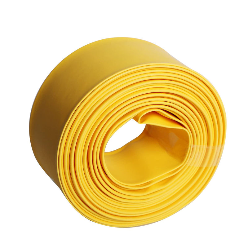 Aoje-Link 30mm ID Yellow Heat Shrink Tubing Shrinkable Tube 5M(16.4Ft) 1pcs 30mm x 5M(Ф * L)