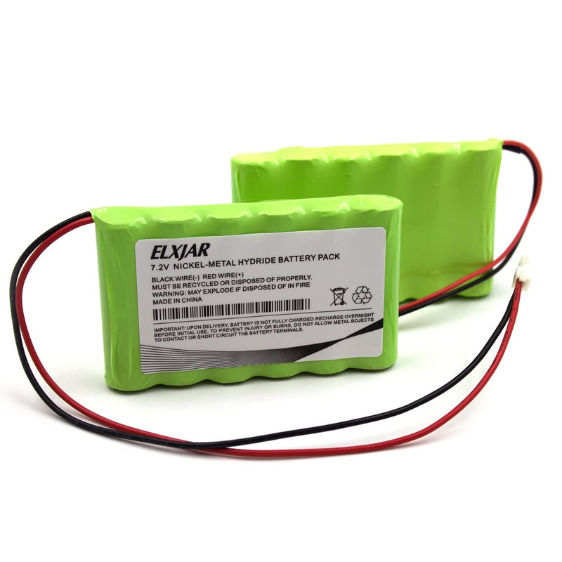 (2-Pack) 7.2V 1500mAh 300-03864-1 Battery Compatible with Honeywell Lynx L3000, Lynx L5000, Lynx L5100, Lynx L5200, LYNXRCHKIT-SC, Ademco WALYNX-RCHB-SC, Bentel BW-B72K Wireless Alarm Control Panels