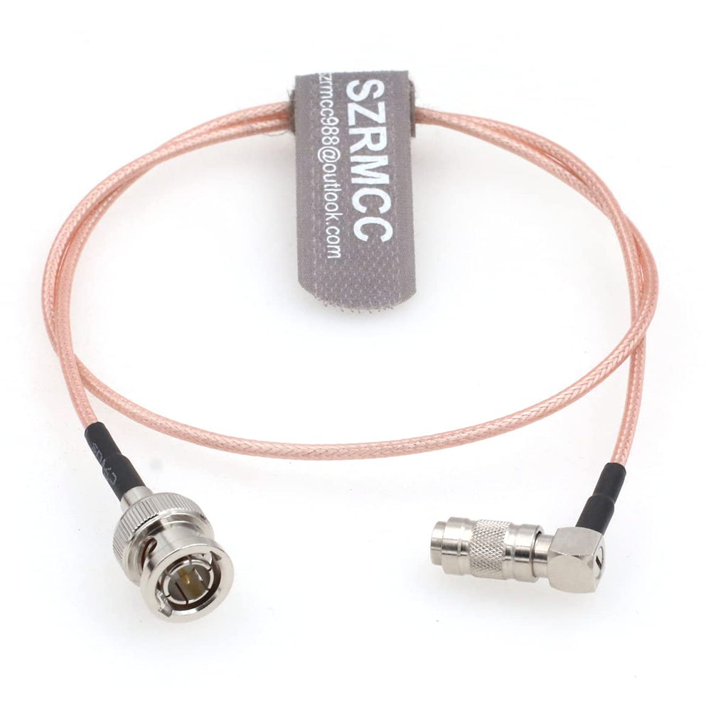 SZRMCC HD SDI BNC Male to Right Angle DIN1.0/2.3 Male RG179 75ohm RF Coaxial Cable for 4K Video Camera Monitor Recorders (60cm) Right Angle DIN 1.0/2.3 60cm