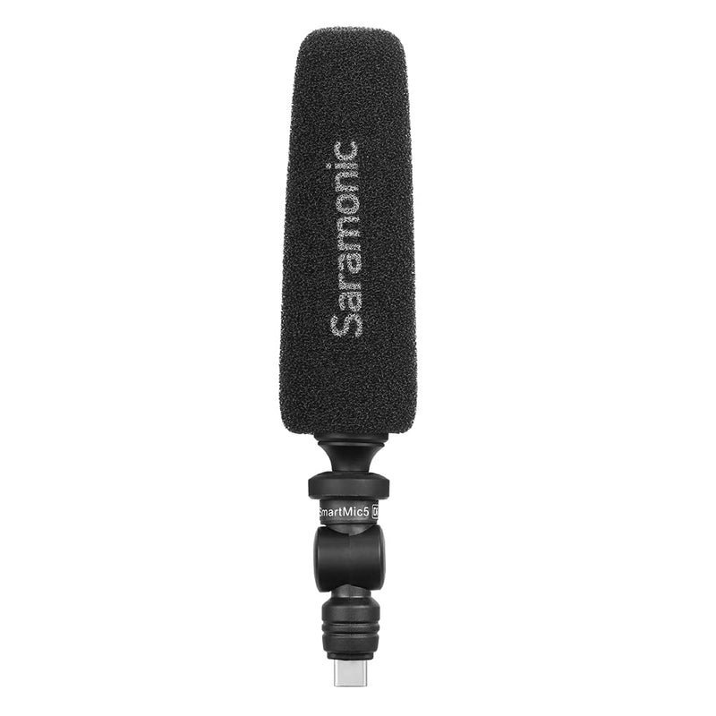 Saramonic Unidirectional Micro-Shotgun Microphone with USB-C Output for Android Smartphones or Tablets, and iPad Pro or iPad Air (SmartMic5 UC), SMARTMIC5UC