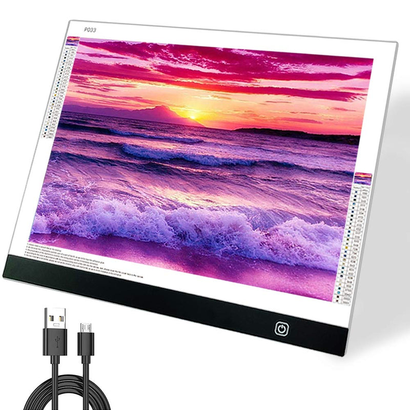 [AUSTRALIA] - A3S Light Pad for Diamond Painting - Sponake Light Board Tracing with 3 Level Brightness Apply to 5D Diamonds Art | Craft | Weeding Vinyl | Sketching | Animation A3s 