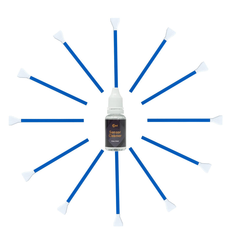 UES APC-C Camera Sensor Cleaning Kit for DSLR and Mirrorless Cameras (12 Swabs and 15ml Cleaner)