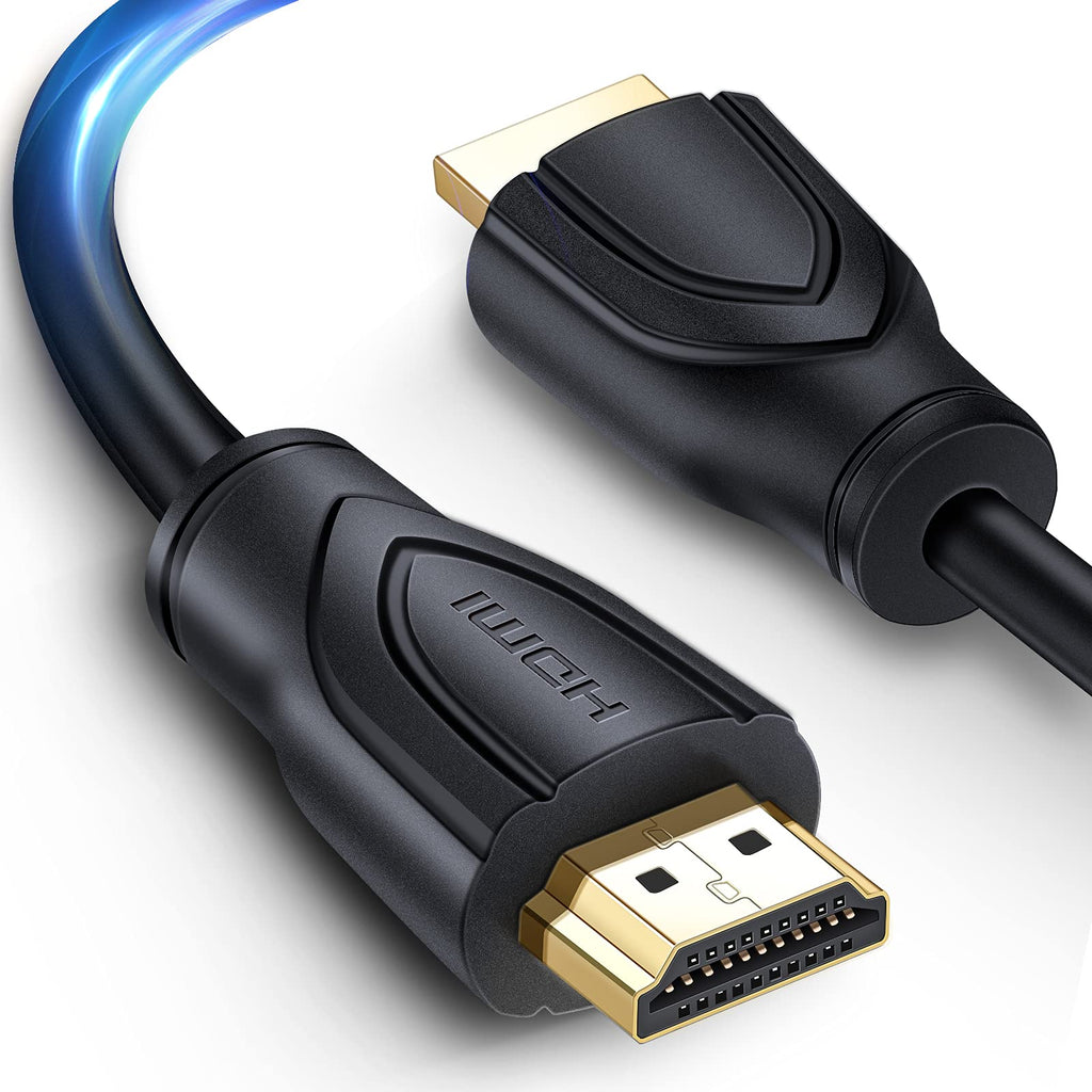4K HDMI Cable 6.6ft, Onvian High-Speed 18Gbps HDMI 2.0 Cable, Supports 4K@60Hz, HDCP 2.2, 1080p, Ethernet, ARC, 3D, HDMI Cord Compatible with PS5, PS3, PS4, PC, Projector, 4K UHD TV/HDTV, Xbox 6.6 Feet Black