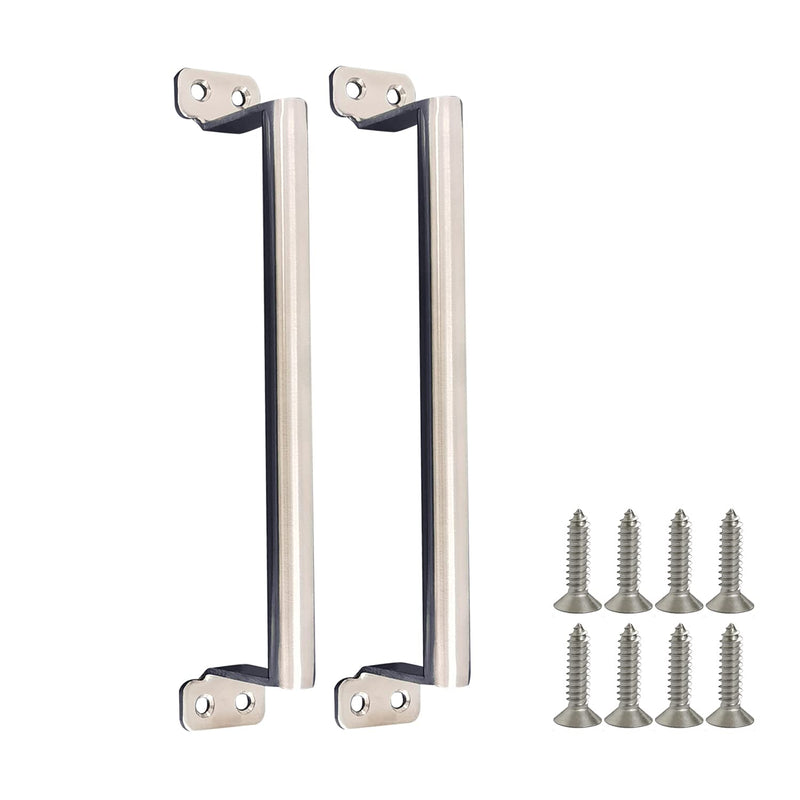 2pcs Stainless Steel Gate Handle Big 22cm(8-7/10") Barn Door Pull Hardware for Kitchen Outdoor Fence Pantry (Big)