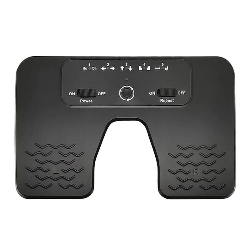 Yueyinpu Wireless Foot Pedal Double Switch Music Page Turner for Tablets Smartphones Rechargeable Anti-Skid Pad