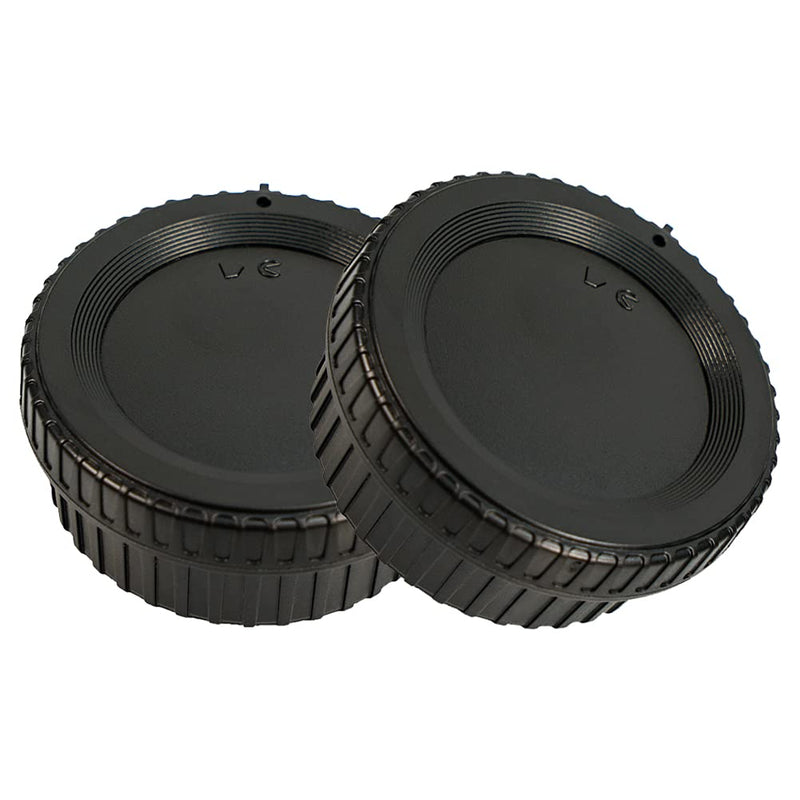 NIYI 2Sets Camera Body Cap and Lens Rear Cap Kit, Compatible with Nikon F Mount DSLR Camera Rear Lens Protector Cover and Body Protector Set