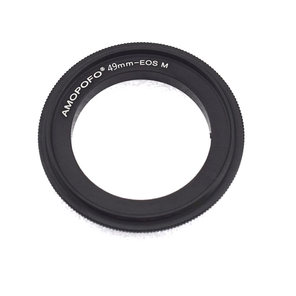 49mm-EOS M Macro Reverse Mount Adapter Ring,& for Canon EOS M Mount Mirrorless Camera M1 M2 M3 M5 M6 M10 M50 M100,Macro Shoot. 49mm-EOS M