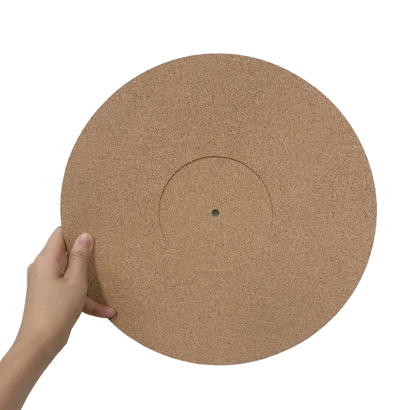 Craymin Cork Turntable Mat for LP Record Players Vinyl Record Player Pad Turntable Slipmat Anti Static 12″ x 1/8" Thickness