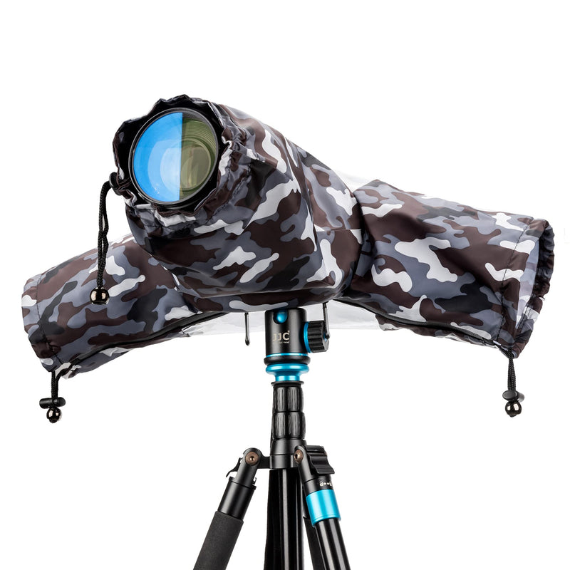 Camera Lens Rain Cover Raincoat Sleeve Gear Camo for Canon EOS R5 R6 R Rp Rebel T7 T8i T7i T100 90D 80D 4000D SL3 SX70 SX60 Nikon Z7 Z6 II Z5 D780 D850 D750 D7500 D5600 D3500 Coolpix P950 P1000 P900 Camouflage