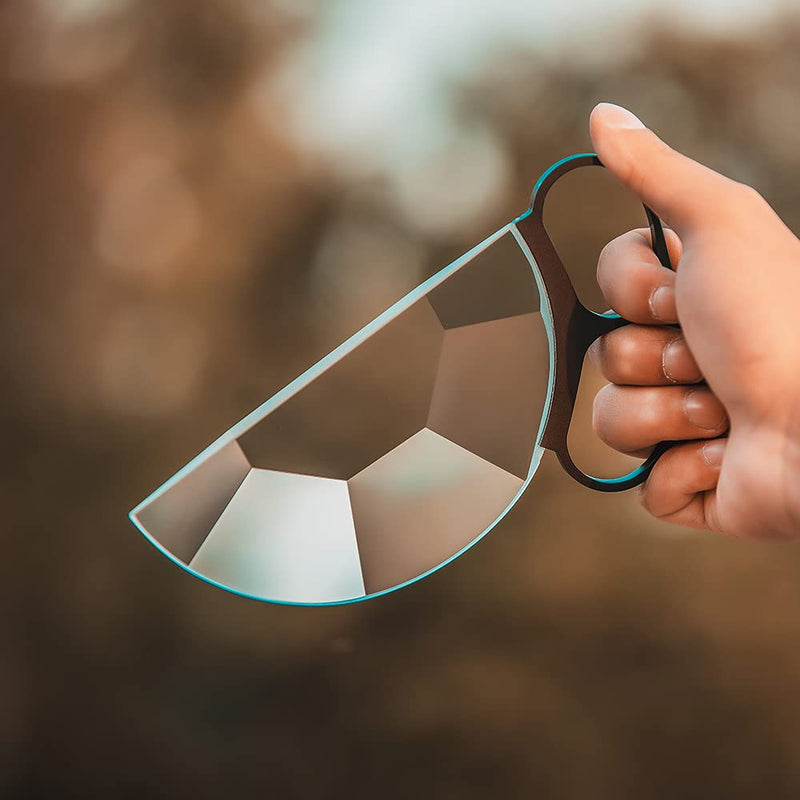 [AUSTRALIA] - Camera Accessories 80mm 150mm Handheld Subtle Kaleidoscope Prism semicircular Glass Filter can Change The Number of Subjects (150mm Subtle Kaleidoscope) 150mm handheld kaleidoscope 