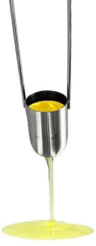 YFYIQI Stainless Steel Zahn Viscosity Cup Viscometer for Medium Viscosity Oil Mixed Paint Latex Paint Hole Diameter 3.8 mm Viscosity Range 100cst to 800cst