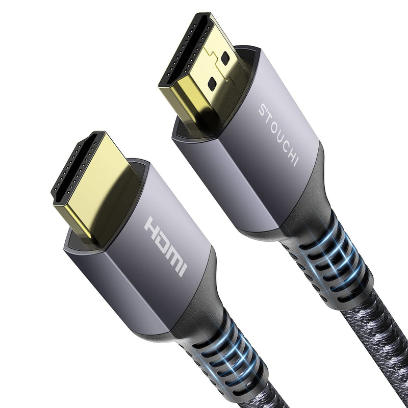 4K HDMI Cable 10ft, Stouchi 18Gbps High Speed HDMI 2.0 Braided HDMI Cord, 4K 60Hz, HDR, HDCP 2.2, 1080p, 2160P, Ethernet, 3D, Audio Return(ARC) Compatible for Monitor UHD TV PC PS4 Xbox Blu-ray 10ft/3M