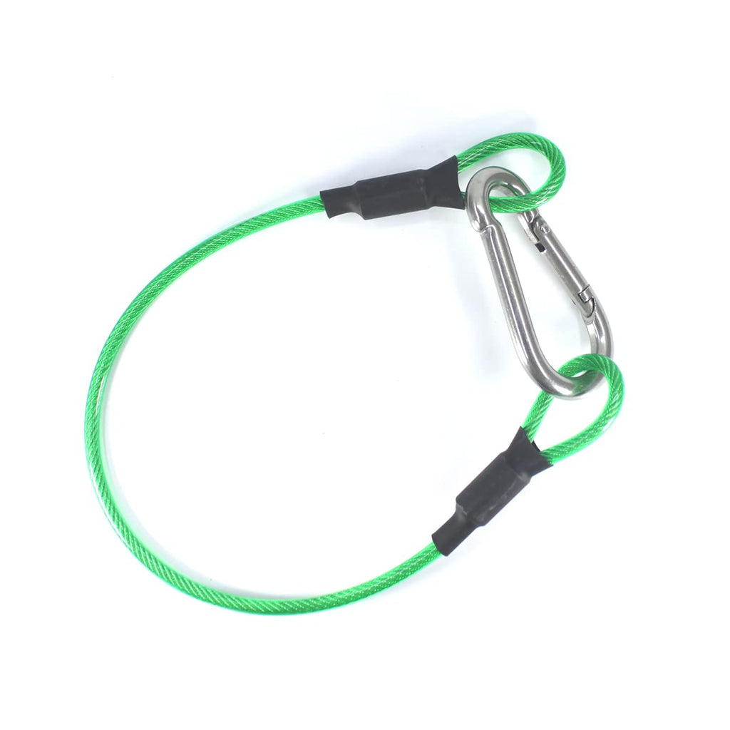 Waist Tape Holder Lanyard for Gaffers Tape Steel Carabiner Clip Hanging Rope for Photography Film Stage Television Production Carrying Tool (Green) Green