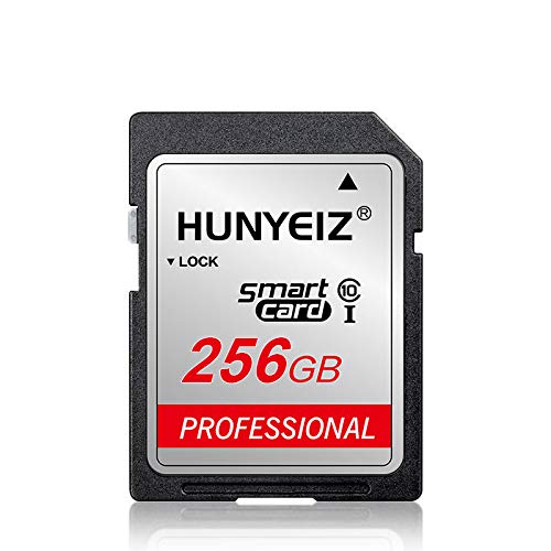 SD Card 256GB Memory Card Fast Speed Security Digital Flash Memory Card High Speed for Camera,Videographers&Vloggers and Other SD Card Compatible Devices(256GB)