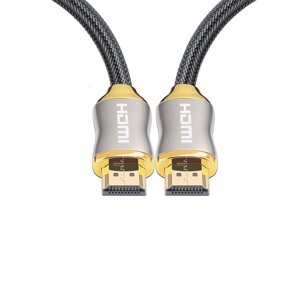100% Real 8K HDMI to HDMI Cable 6.6ft, MyMAX Ultra-High Speed 48Gbps Patent Design Gold-Plated HDMI 2.1 Cord, Supports 8K@60Hz/4K/Dynamic HDR/Dolby Atmos,Compatible with UHD TV/Laptop/PC/Roku/Blu-ray 6.6 ft