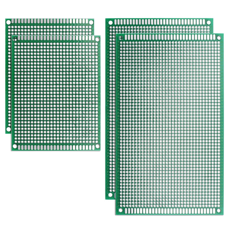 uxcell Double-Sided PCB Board Printed Circuit Boards Kit (2 Sizes - 7x9 9x15) Prototyping Board for DIY Soldering Electronic Projects Practice Test Circuit 4pcs