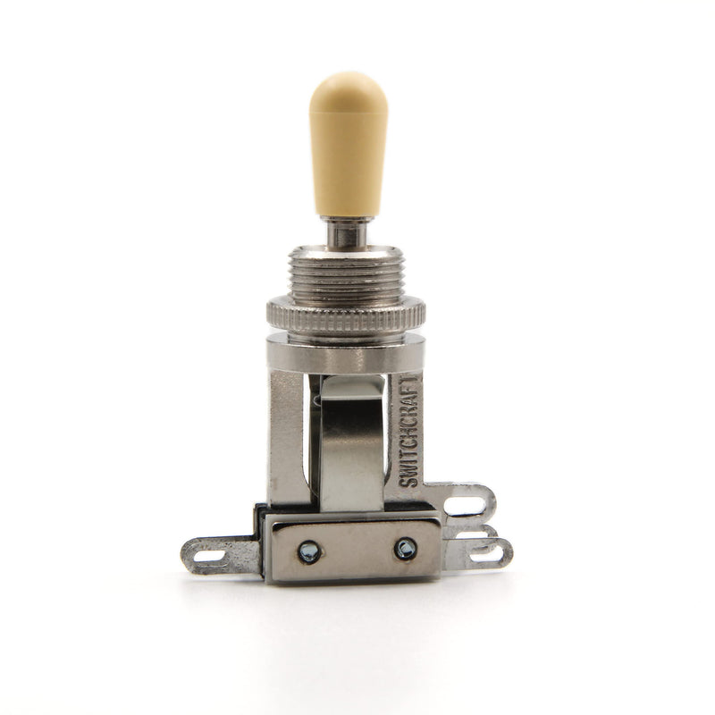 Switchcraft 3-Way Short Toggle Switch w/Genuine Switchcraft Cream Tip