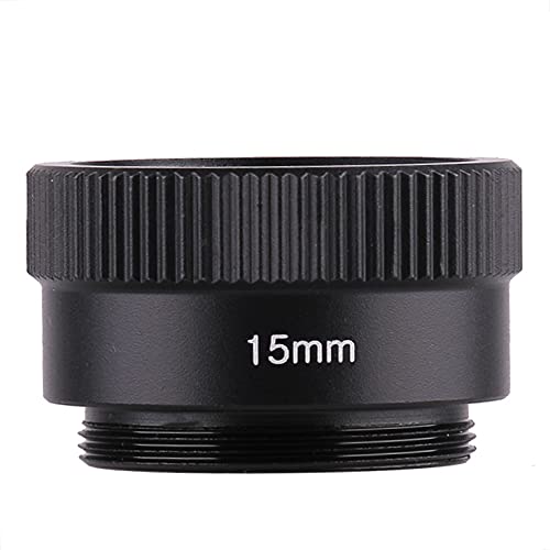 1mm 2mm 5mm 7mm 8mm 9mm 10mm 15mm 20mm 25mm 30mm 40mm 50mm Camera C-Mount Lens Adapter Ring C to CS Extension Tube for CCTV Security Cameras (15mm)