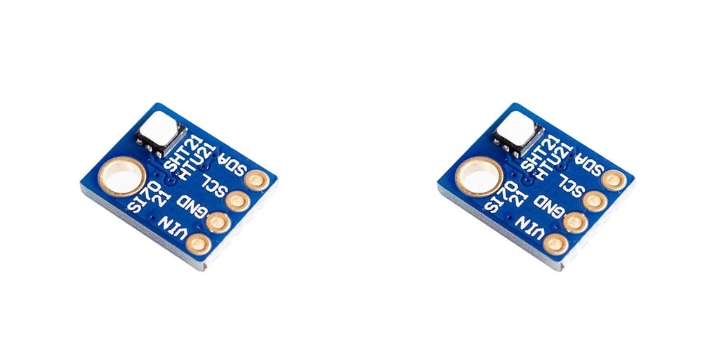 2PCS/LOT Humidity Sensor with I2C IIC Interface Si7021 Industrial High Precision GY-21 Temperature Sensor Module Low Power CMOS IC Module (Size : 2pcs)