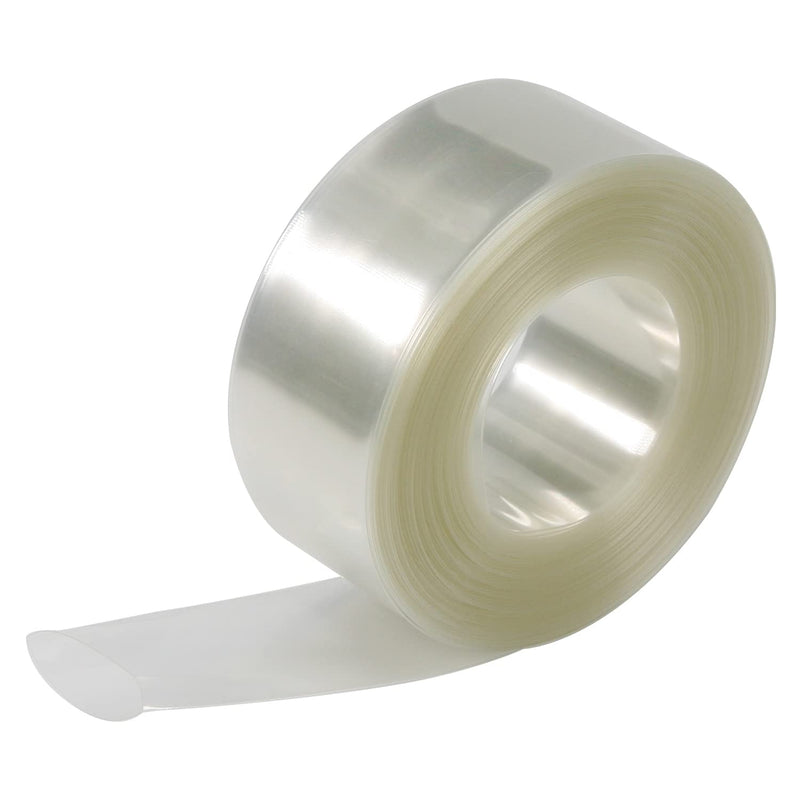 Bettomshin 1Pcs Clear PVC Heat Shrink Tubing 39.37 Ft Length 1.18 Inch Flat for 1x18650 Battery